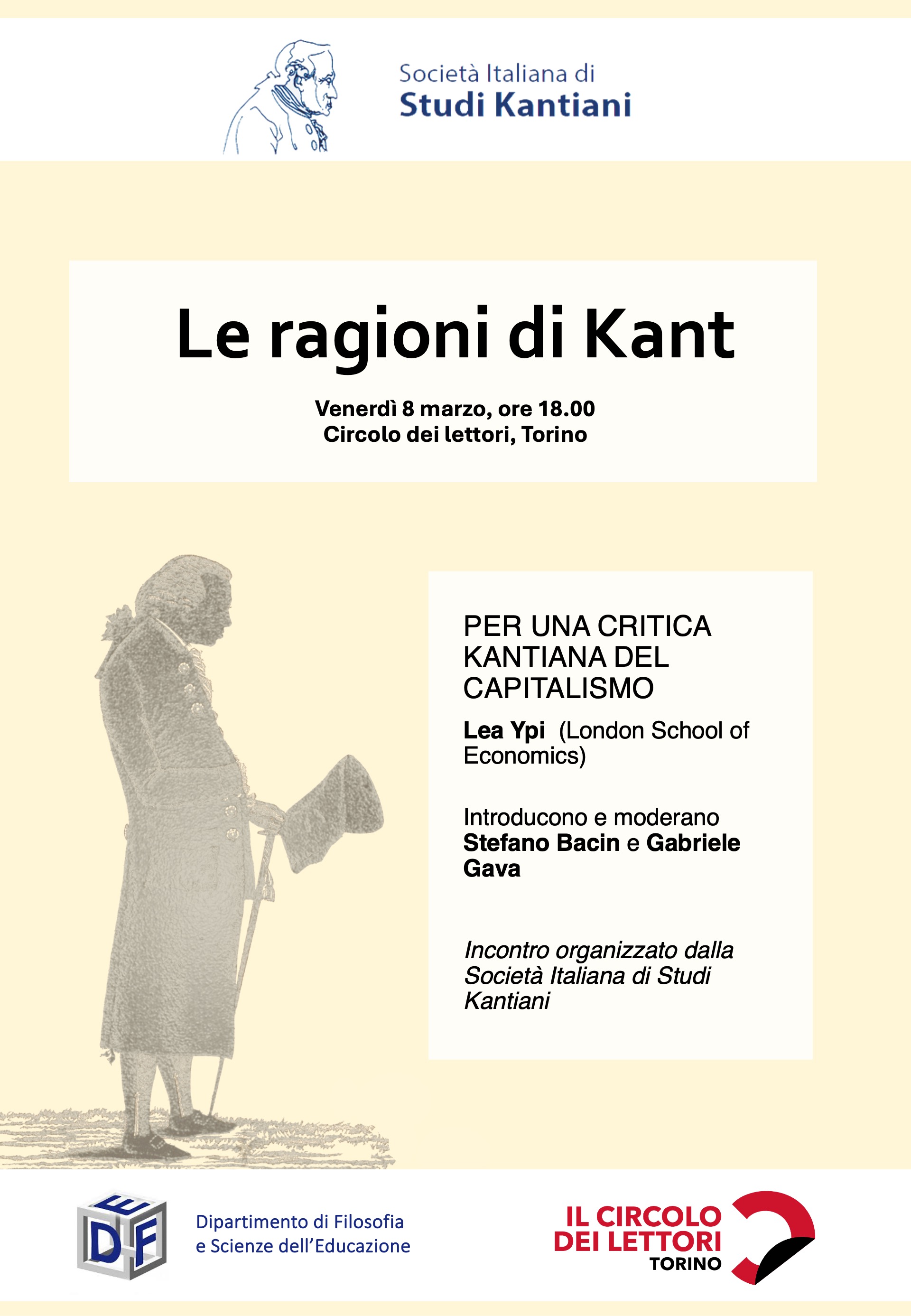 Le ragioni di Kant - Torino 8 marzo 2024